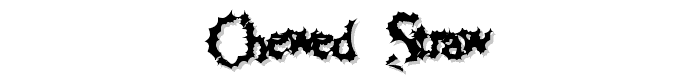 Chewed Straw font